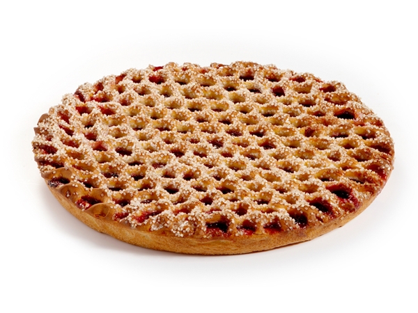 Kersen raster vlaai groot