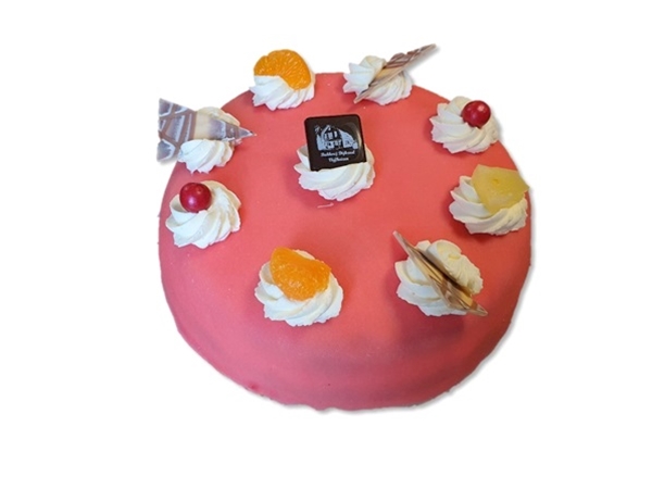 Rond marsepein taartje (8 pers)