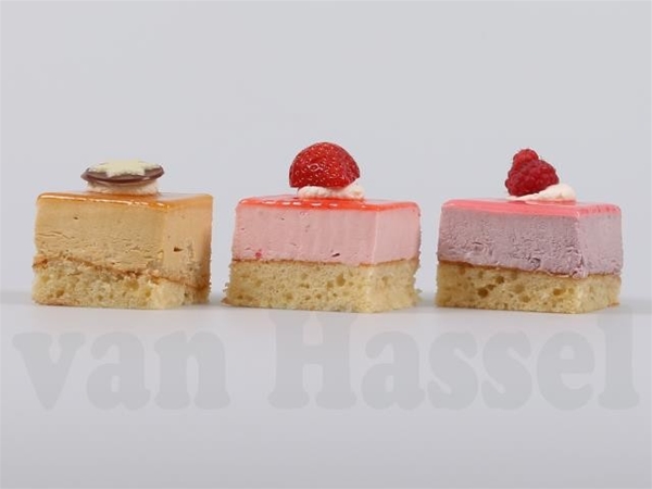 GES. MINI BAVAROIS GEBAKJES (PER 6)